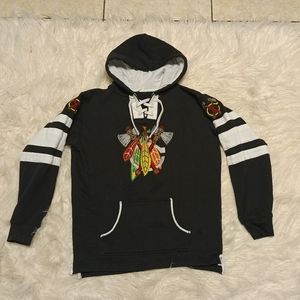 Chicago Blackhawks skull hoodie